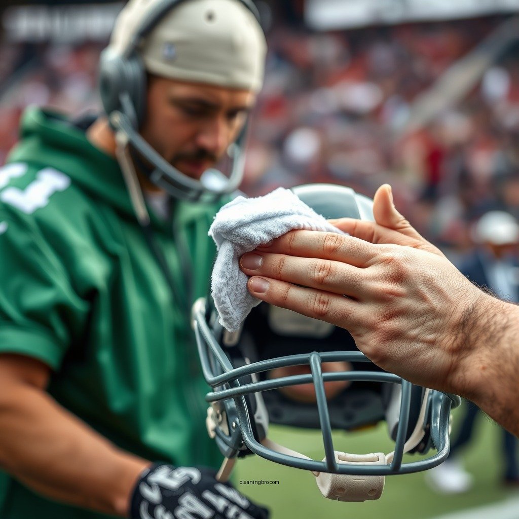 Step-by-Step Cleaning Process - how to clean inside of football helmet