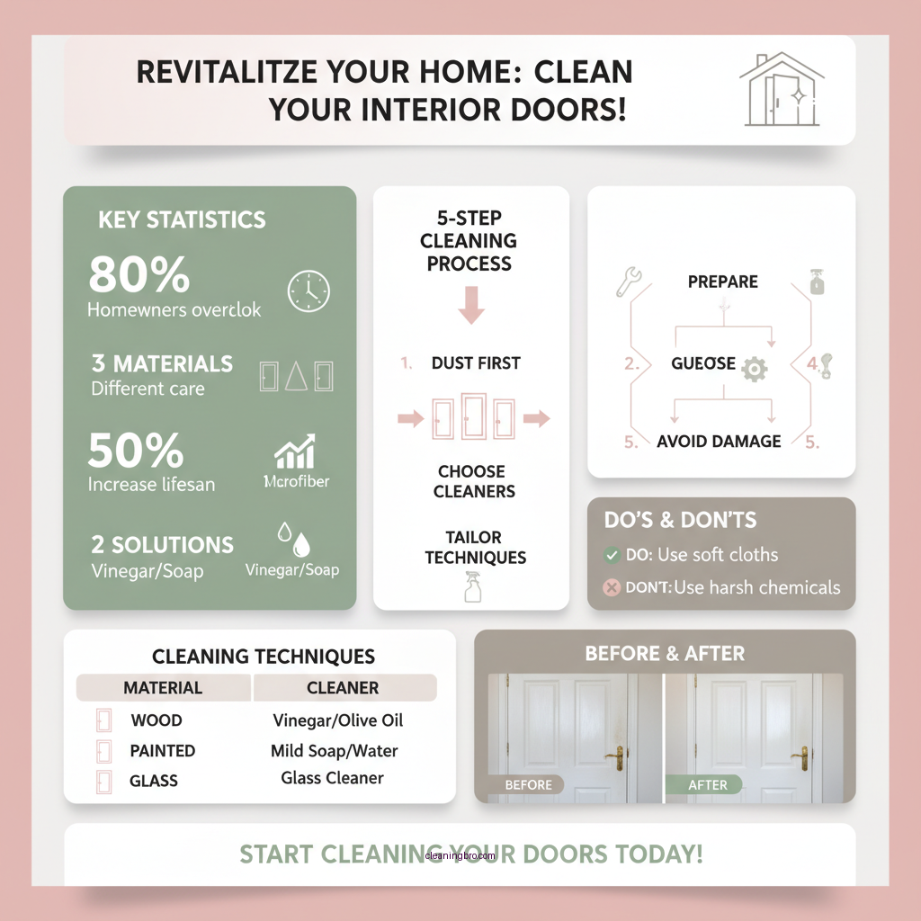 how to clean interior doors - Data Infographic and Statistics