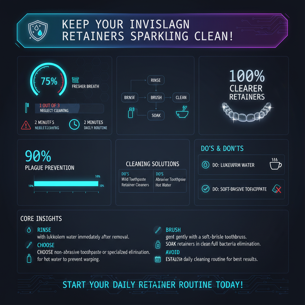 how to clean invisalign retainers daily - Data Infographic and Statistics