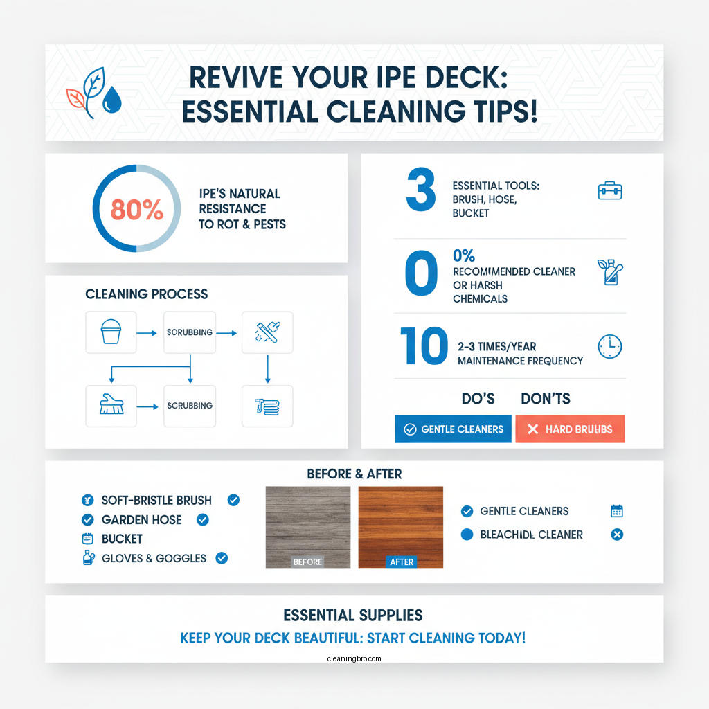 how to clean ipe deck - Data Infographic and Statistics