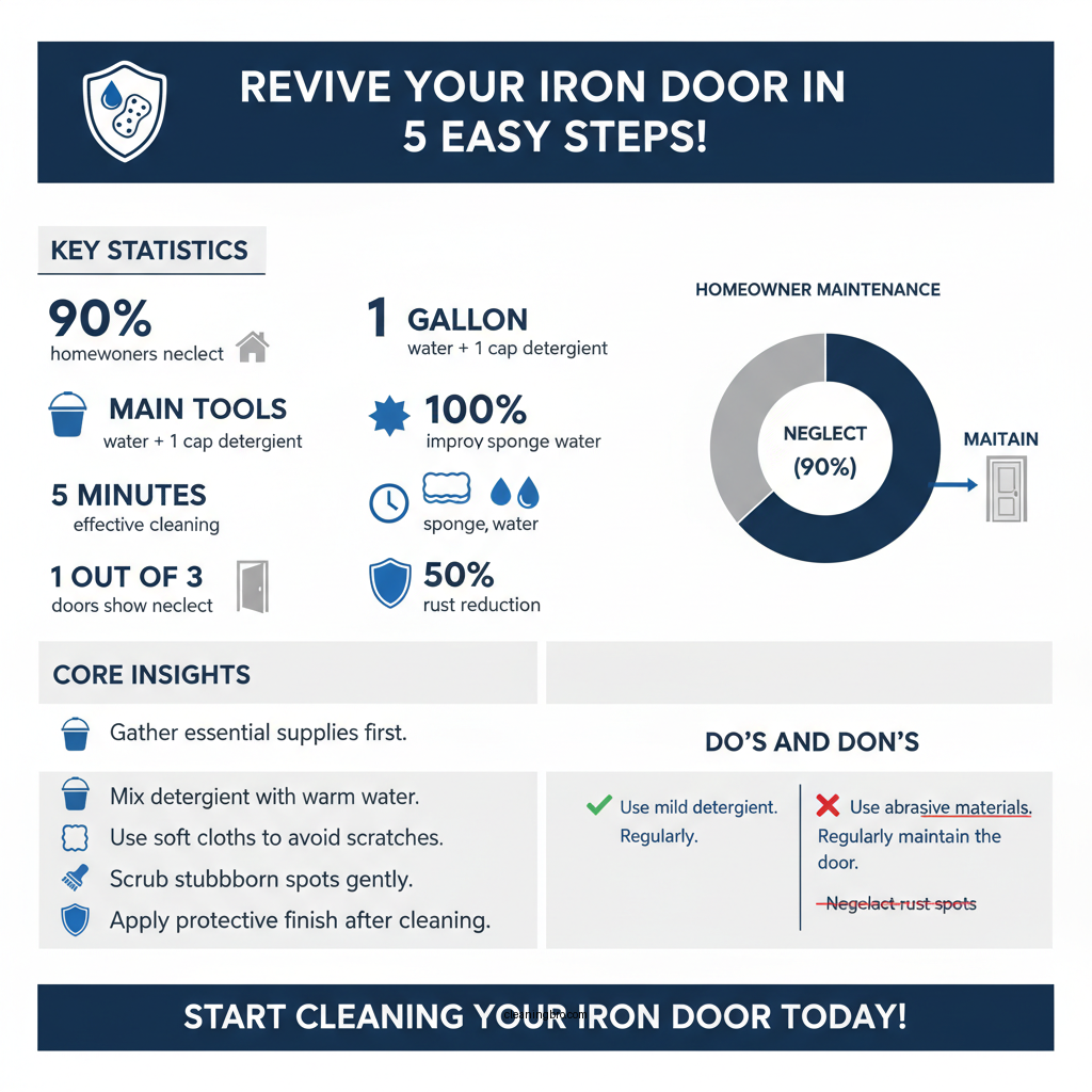 how to clean iron door - Data Infographic and Statistics