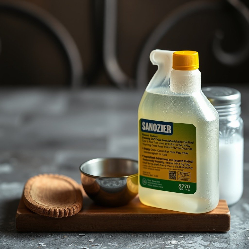 Prepare the Cleaning Solution - how to clean iron door