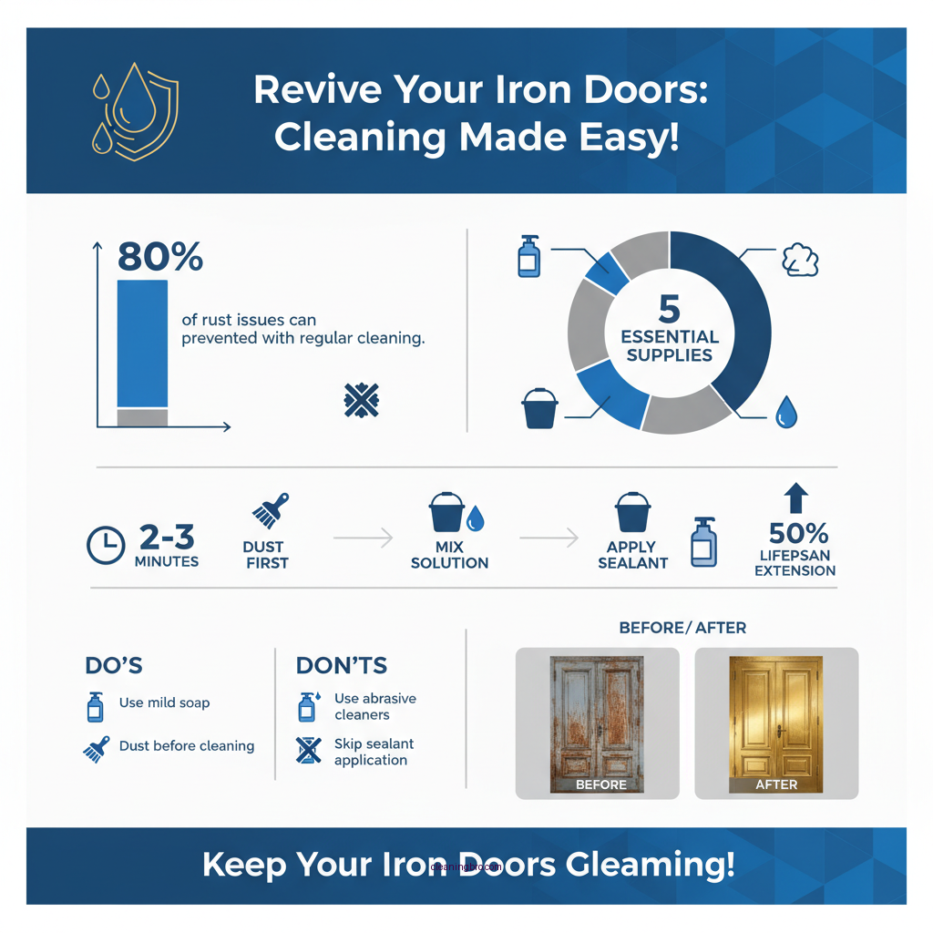 how to clean iron doors - Data Infographic and Statistics