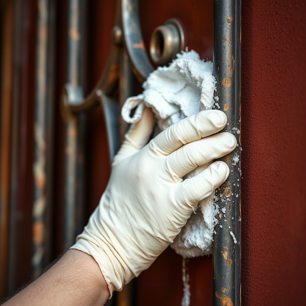 Step-by-Step Cleaning Process - how to clean iron doors