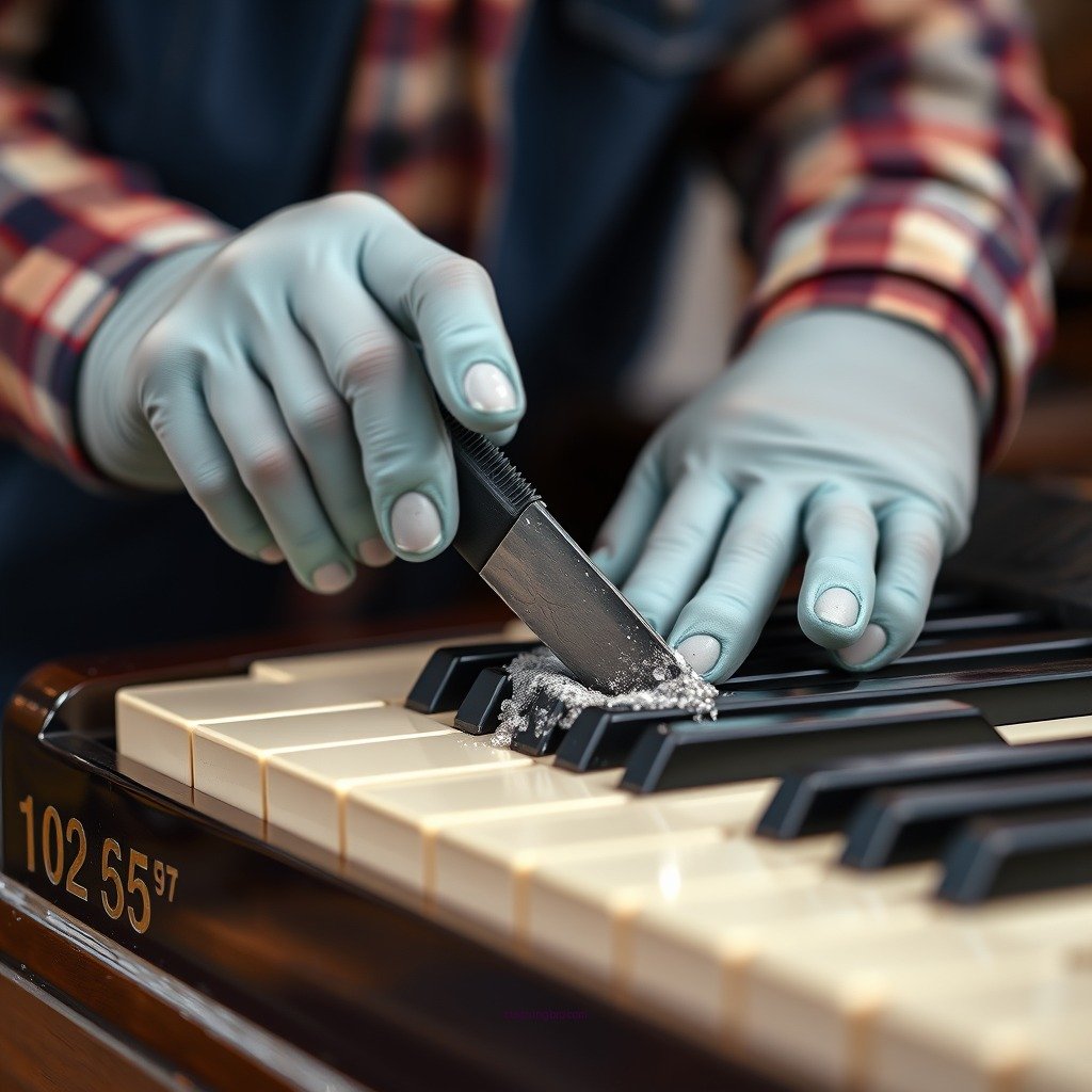 Step-by-Step Cleaning Process - how to clean ivory piano keys