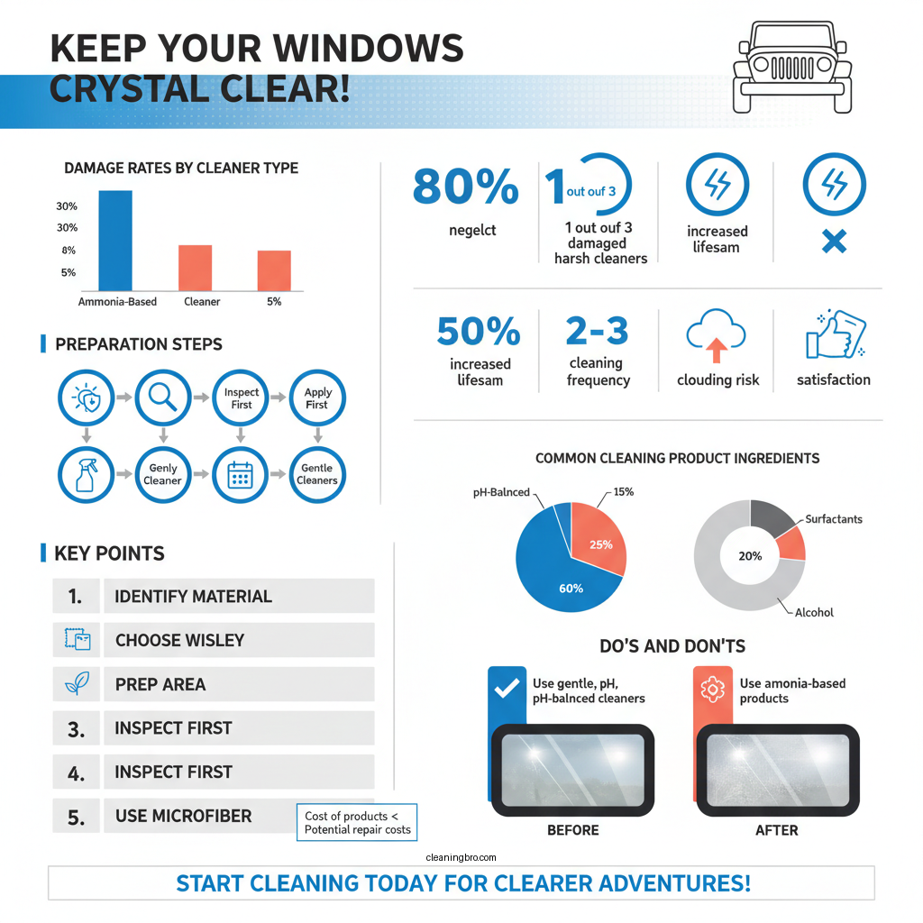 how to clean jeep soft top windows - Data Infographic and Statistics
