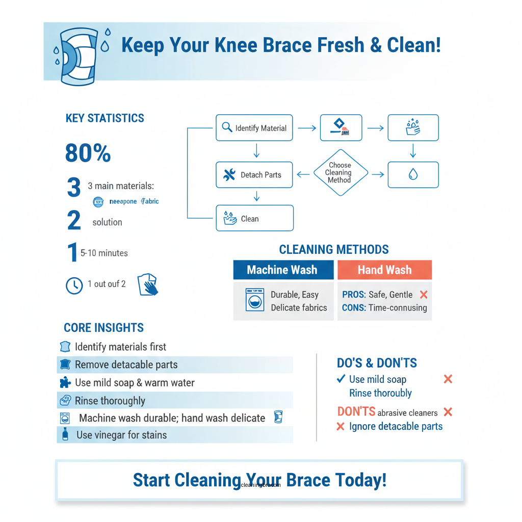 how to clean knee brace - Data Infographic and Statistics