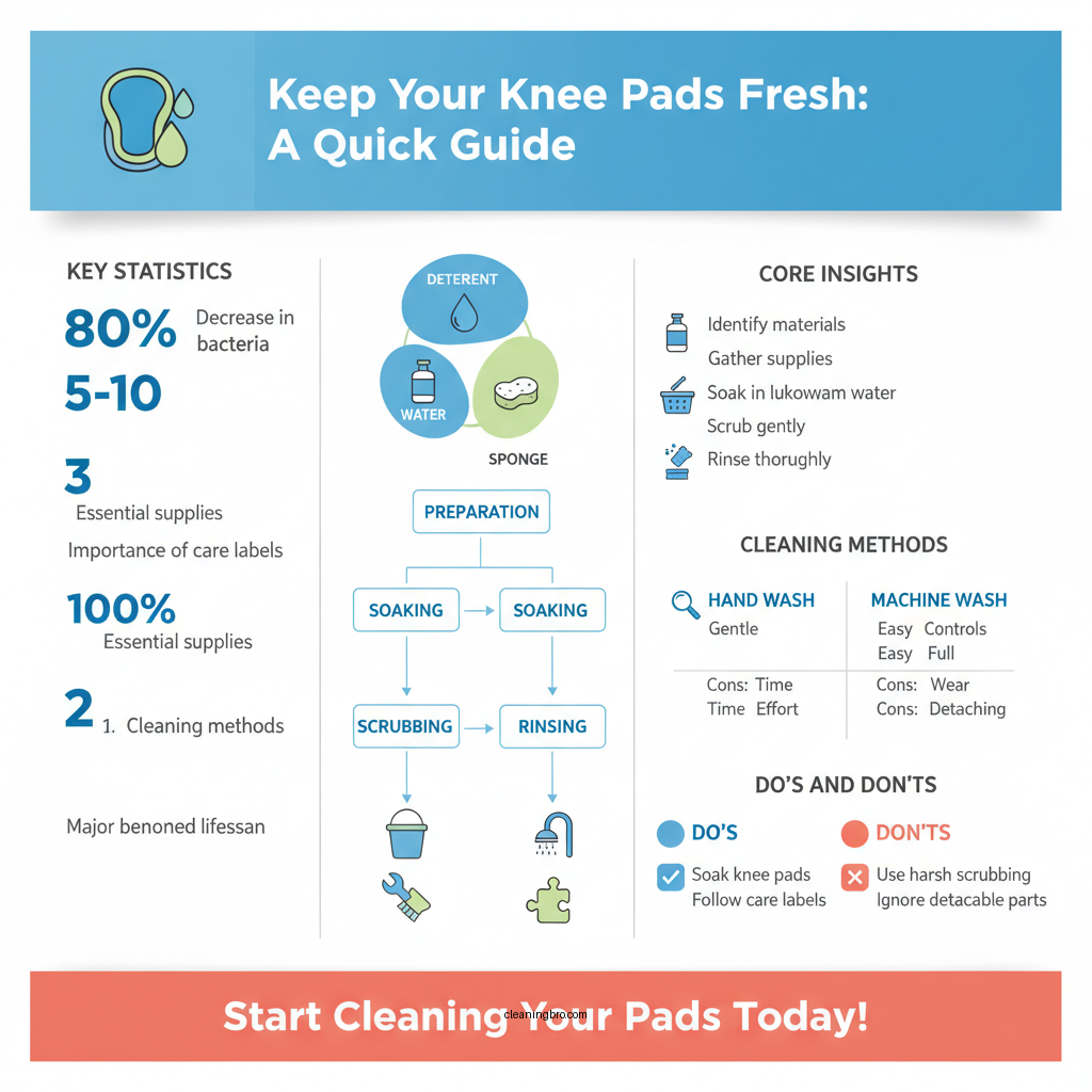 how to clean knee pads - Data Infographic and Statistics