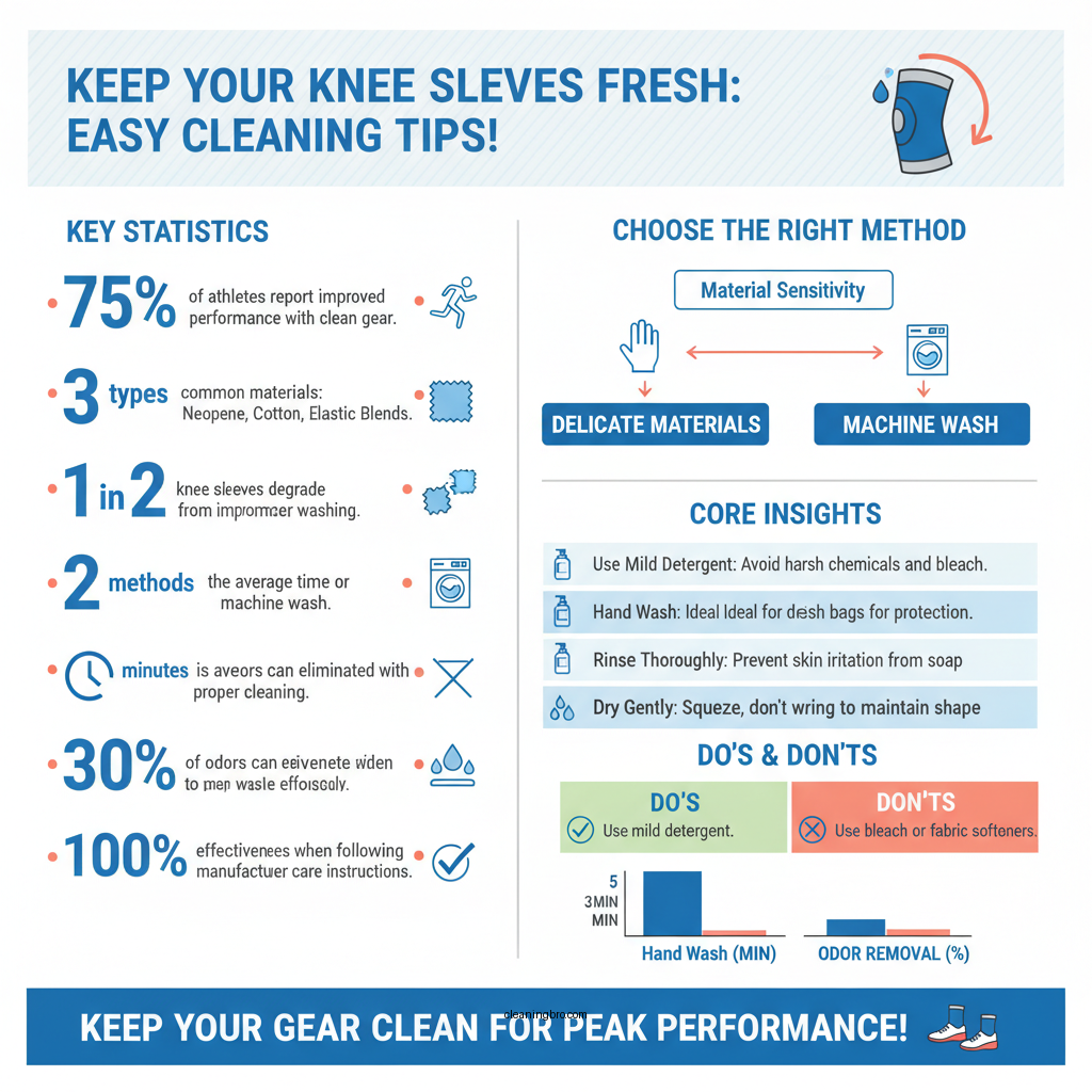 how to clean knee sleeves - Data Infographic and Statistics