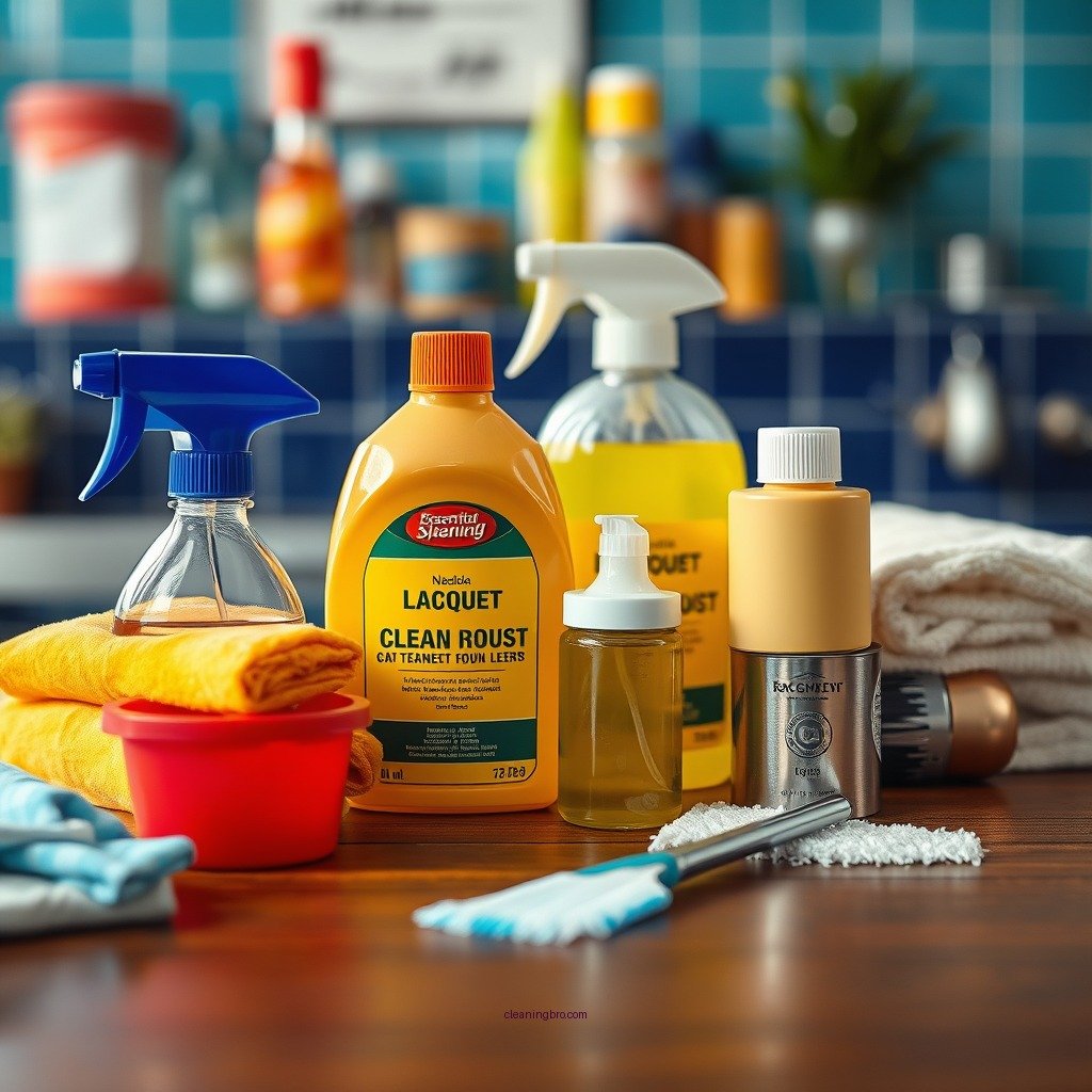 Essential Cleaning Supplies - how to clean lacquer