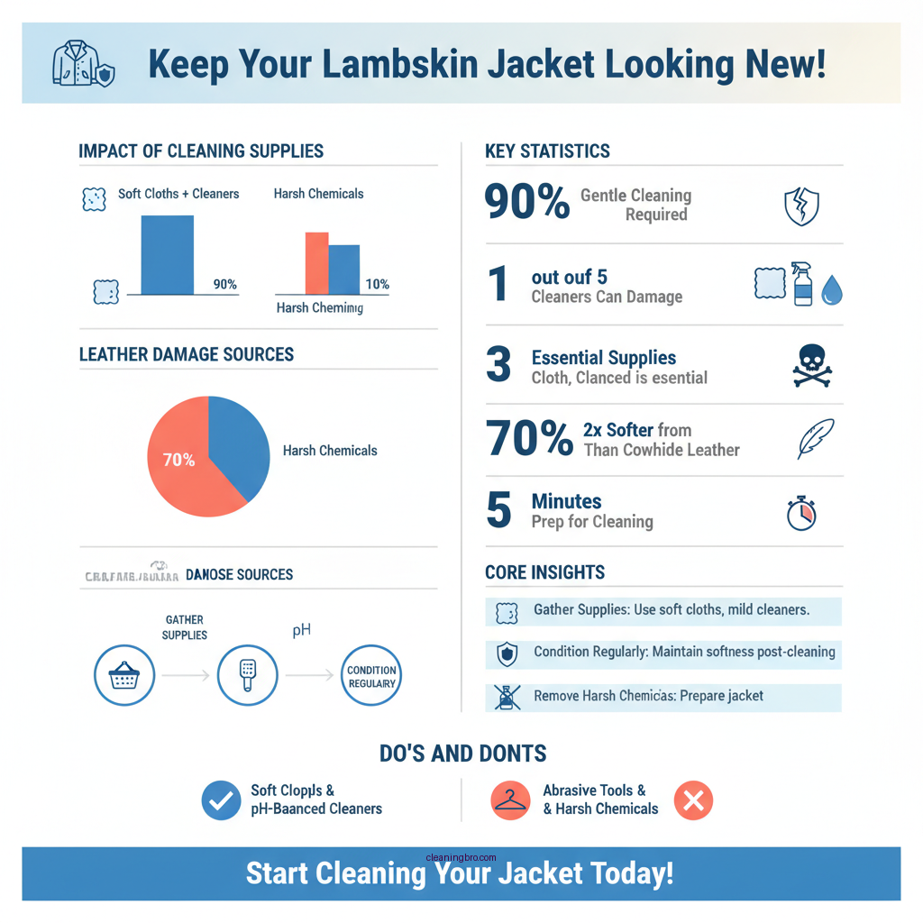 how to clean lambskin leather jacket - Data Infographic and Statistics
