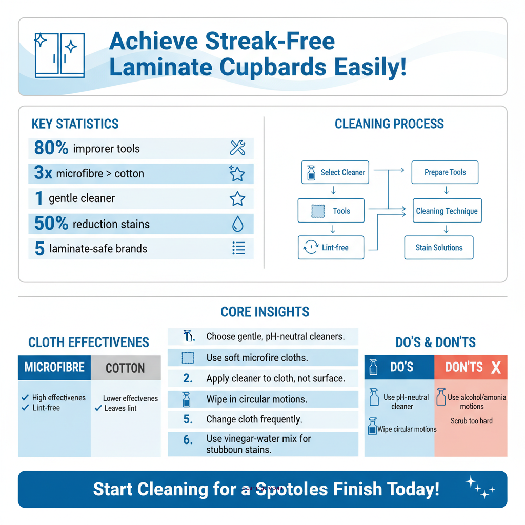 how to clean laminate cupboards without streaking - Data Infographic and Statistics