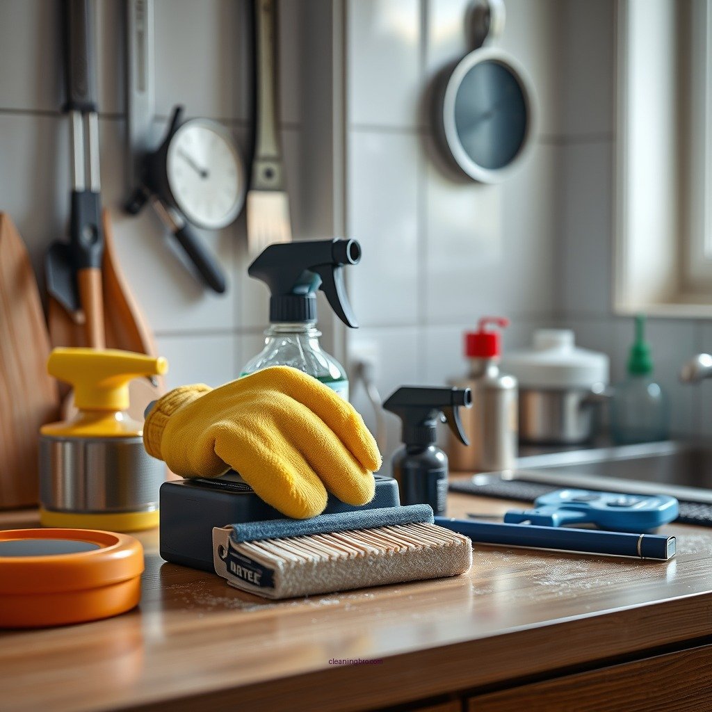 Preparing Your Cleaning Tools - how to clean laminate cupboards without streaking