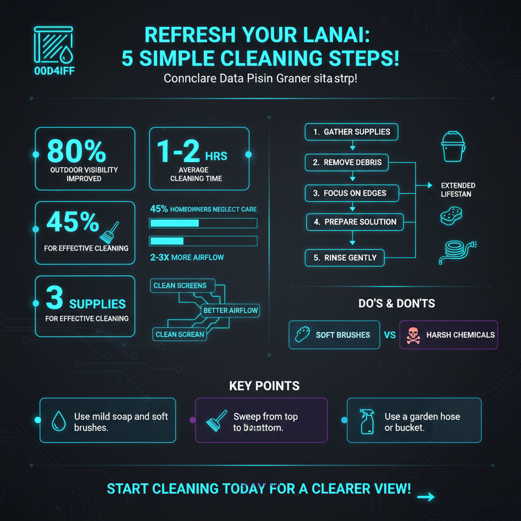 how to clean lanai screens - Data Infographic and Statistics