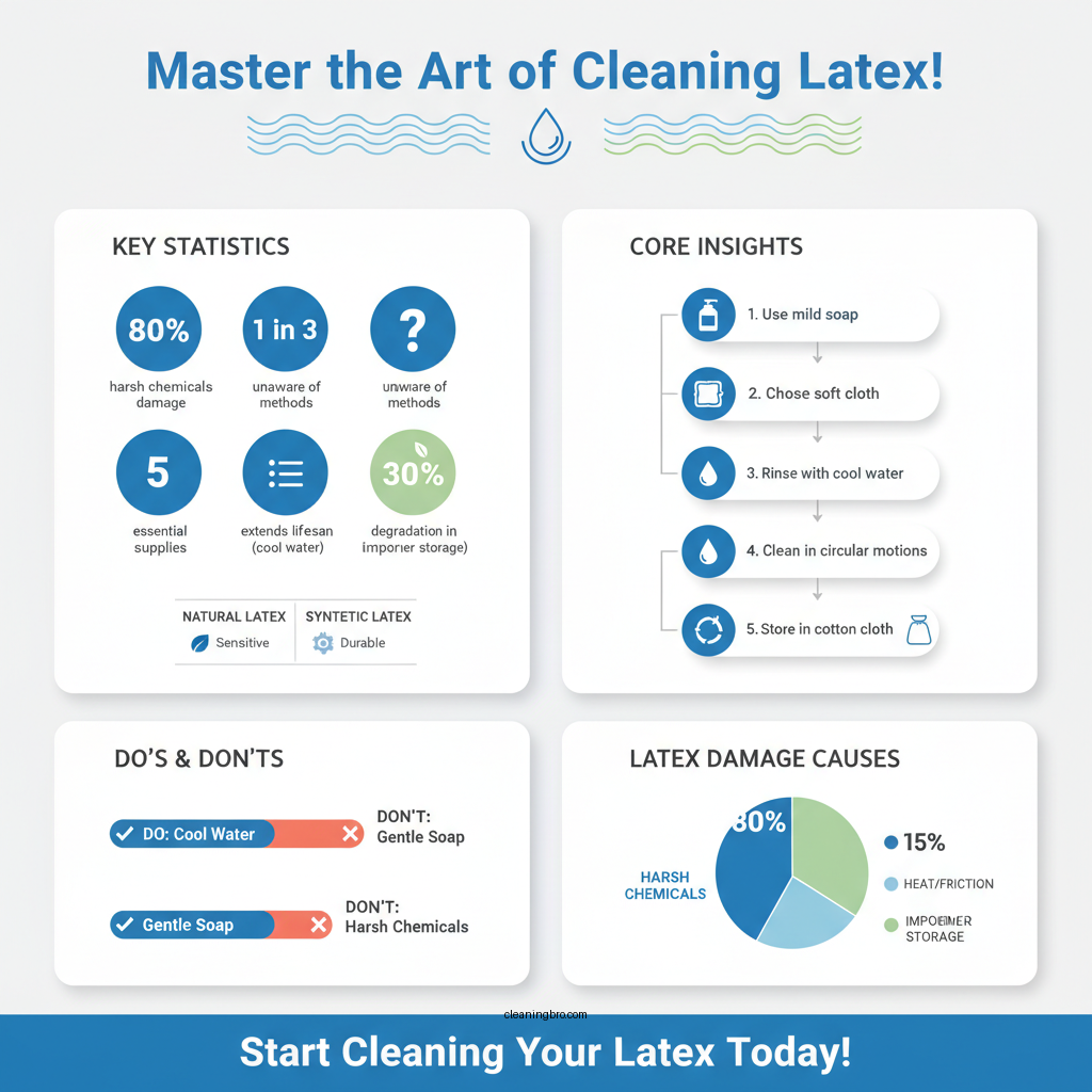 how to clean latex - Data Infographic and Statistics