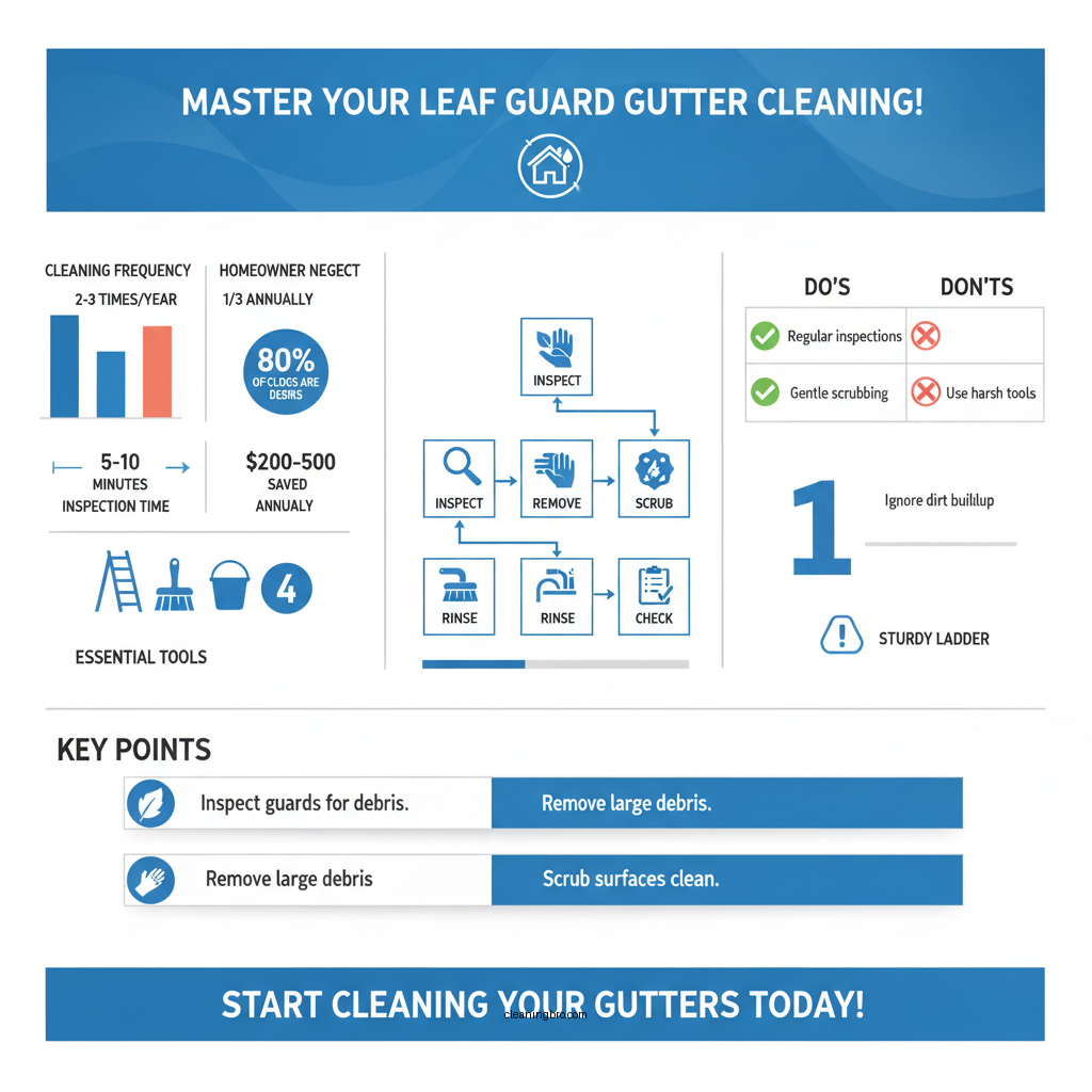 how to clean leaf guard gutters - Data Infographic and Statistics