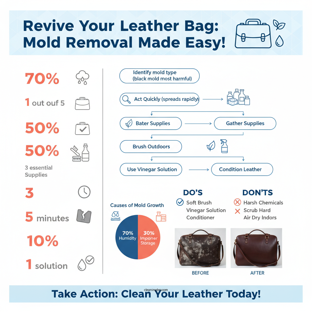 how to clean leather bag with mold - Data Infographic and Statistics