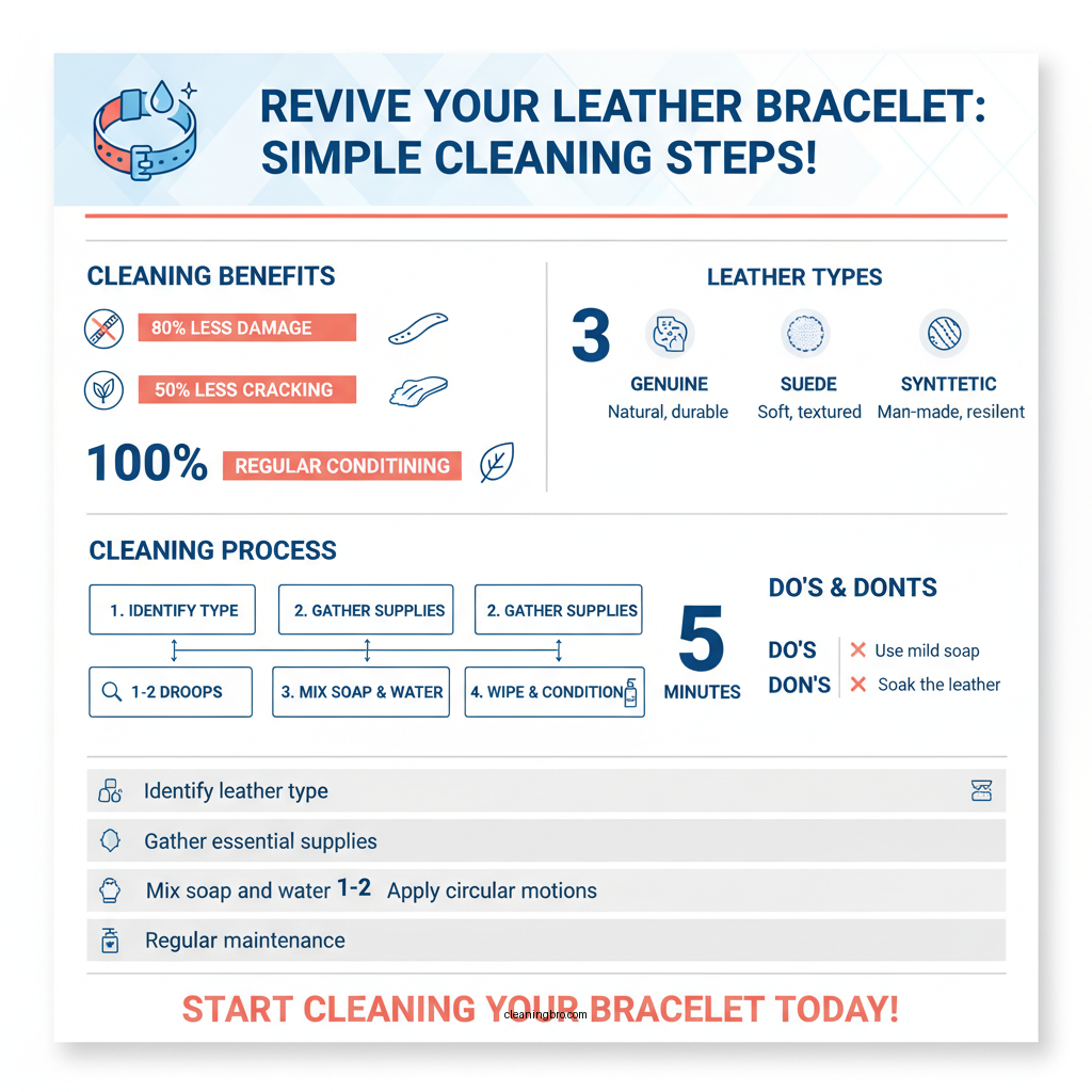 how to clean leather bracelet - Data Infographic and Statistics