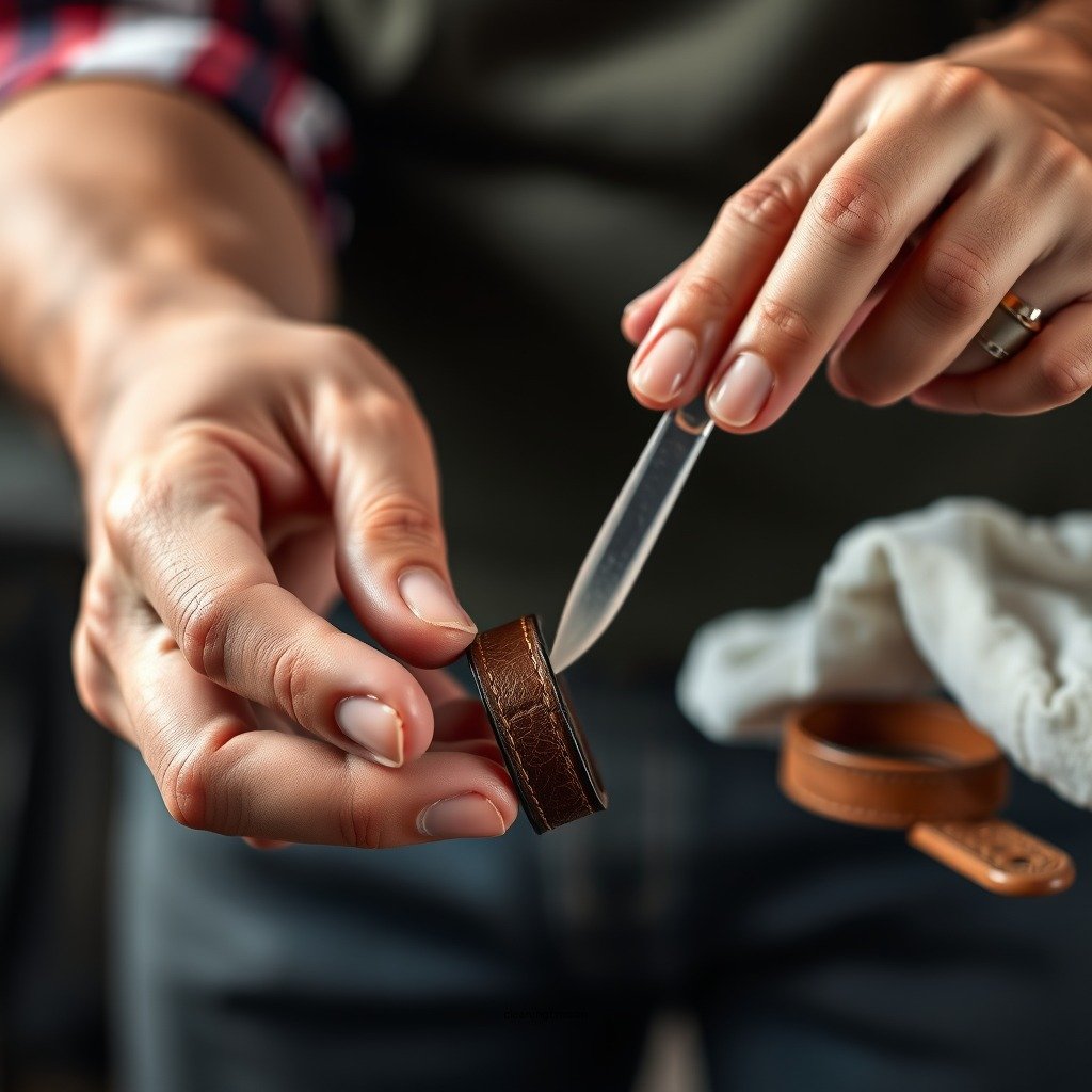 Step-by-Step Cleaning Process - how to clean leather bracelet