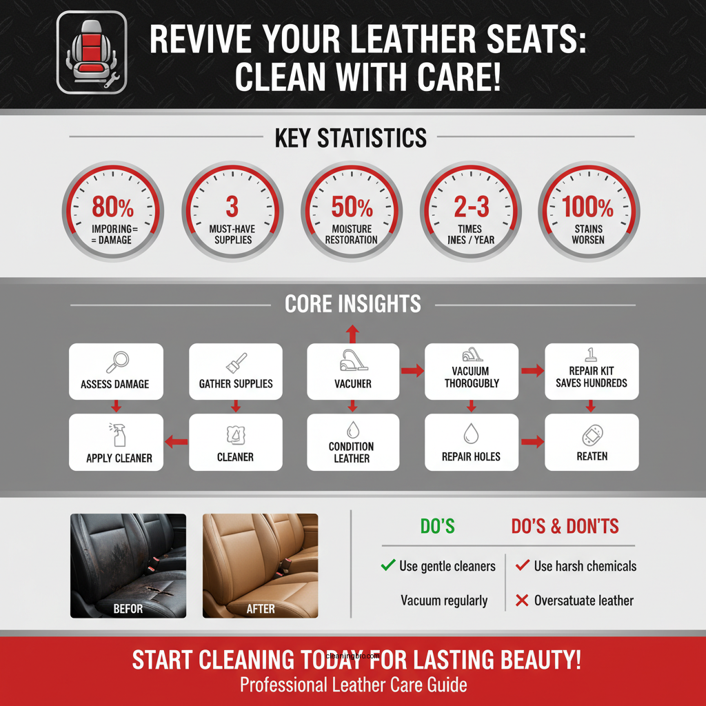 how to clean leather car seats with holes - Data Infographic and Statistics
