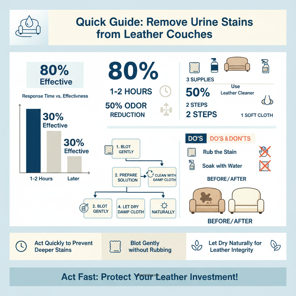 how to clean leather couch from pee - Data Infographic and Statistics