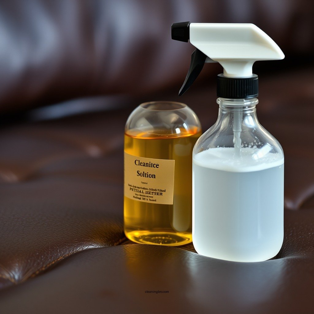 Prepare a Cleaning Solution - how to clean leather couch from pee