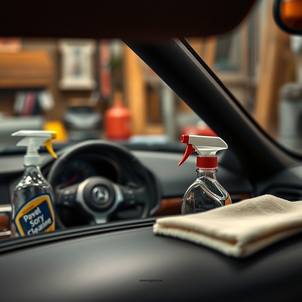 Essential Cleaning Supplies - how to clean leather dashboard