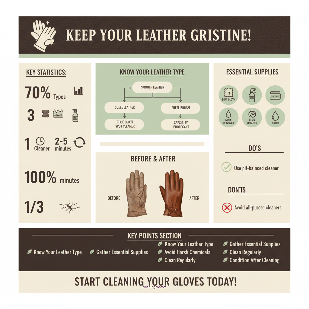 how to clean leather gloves - Data Infographic and Statistics