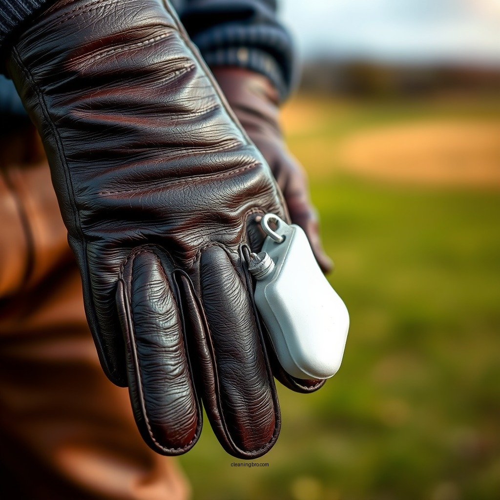 Cleaning the Exterior - how to clean leather golf gloves