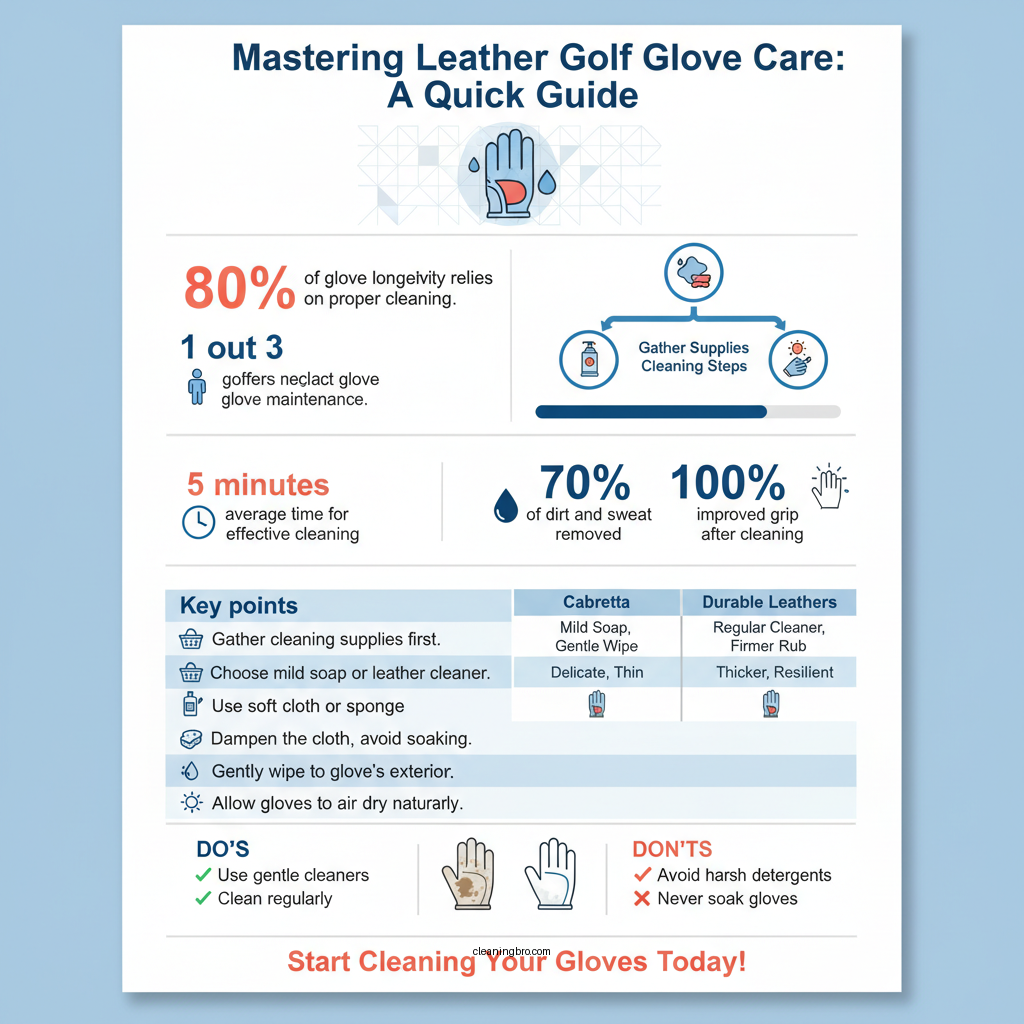 how to clean leather golf gloves - Data Infographic and Statistics
