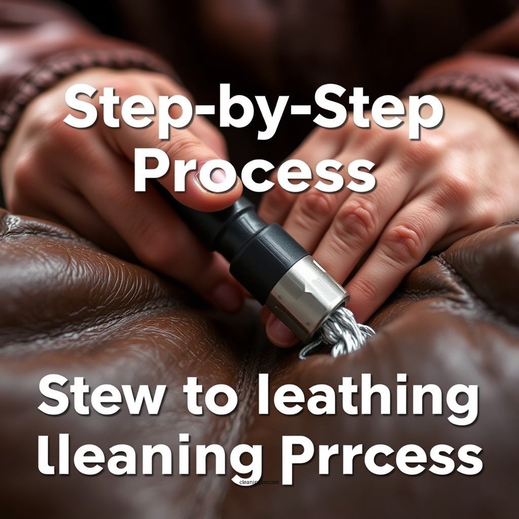 Step-by-Step Cleaning Process - how to clean leather jacket mold