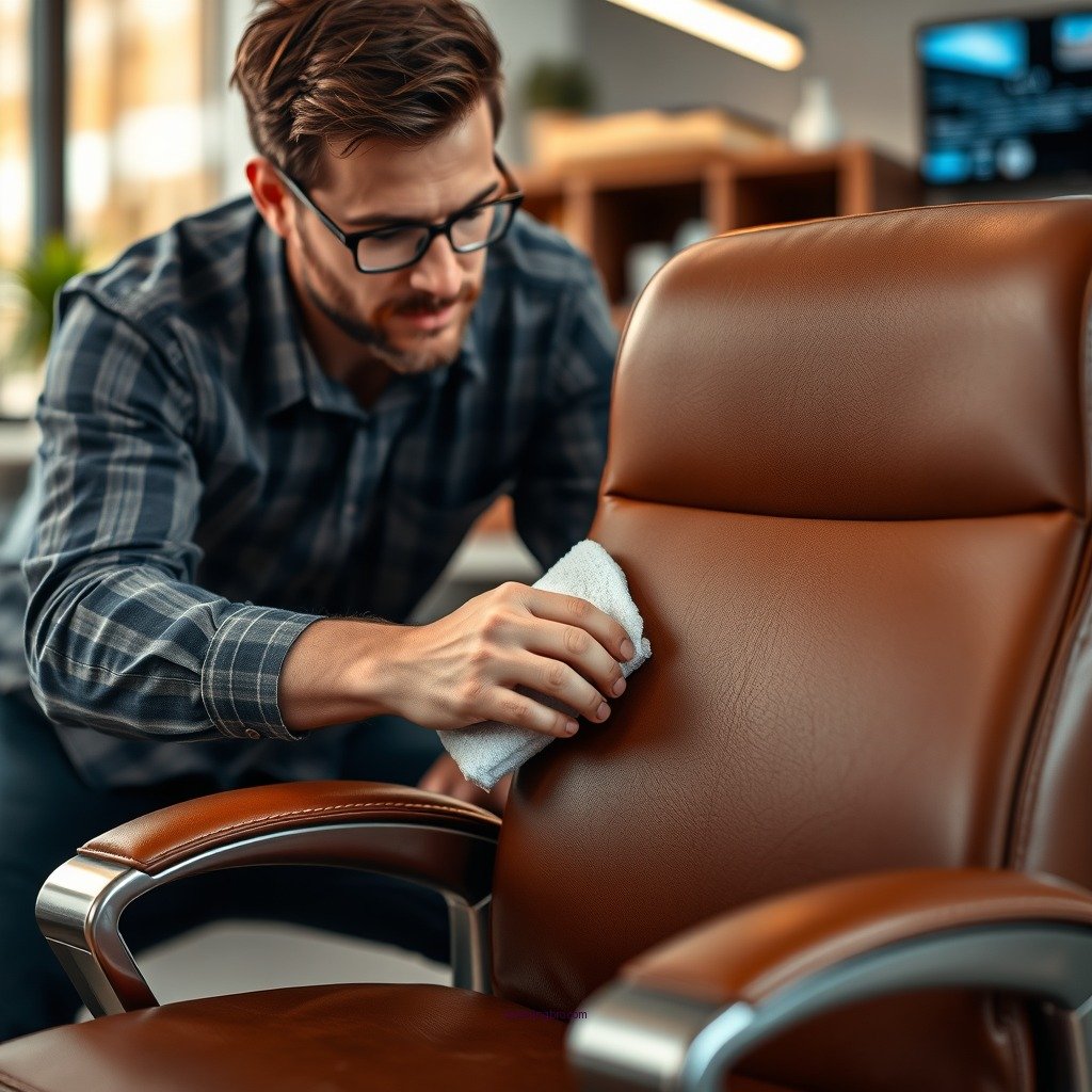 Step-by-Step Cleaning Process - how to clean leather office chair