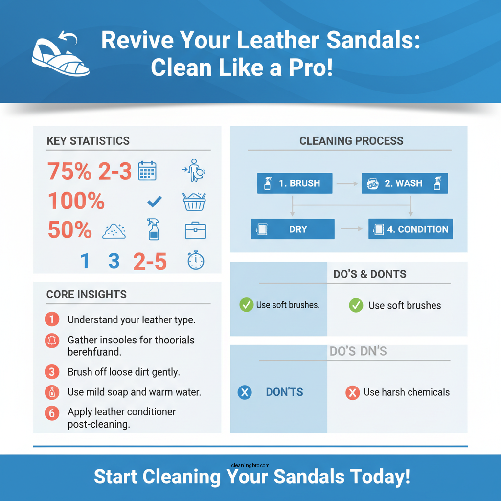 how to clean leather sandals insoles - Data Infographic and Statistics