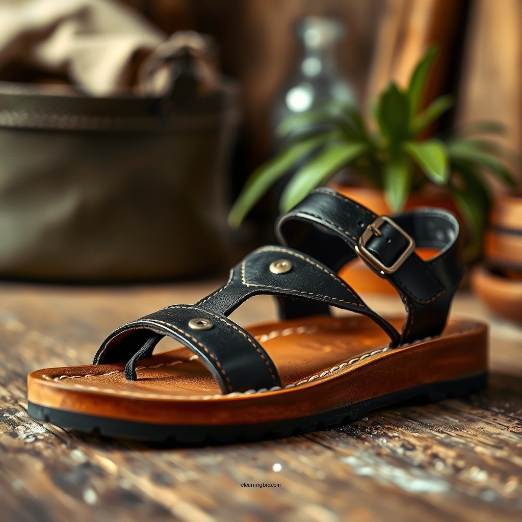 Materials Needed for Cleaning - how to clean leather sandals insoles