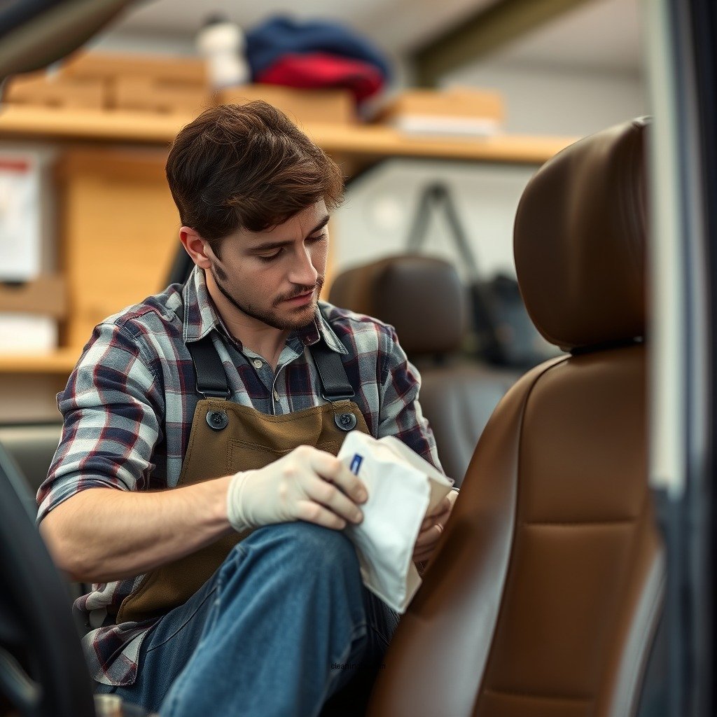 Gathering Your Supplies - how to clean leather seats with holes