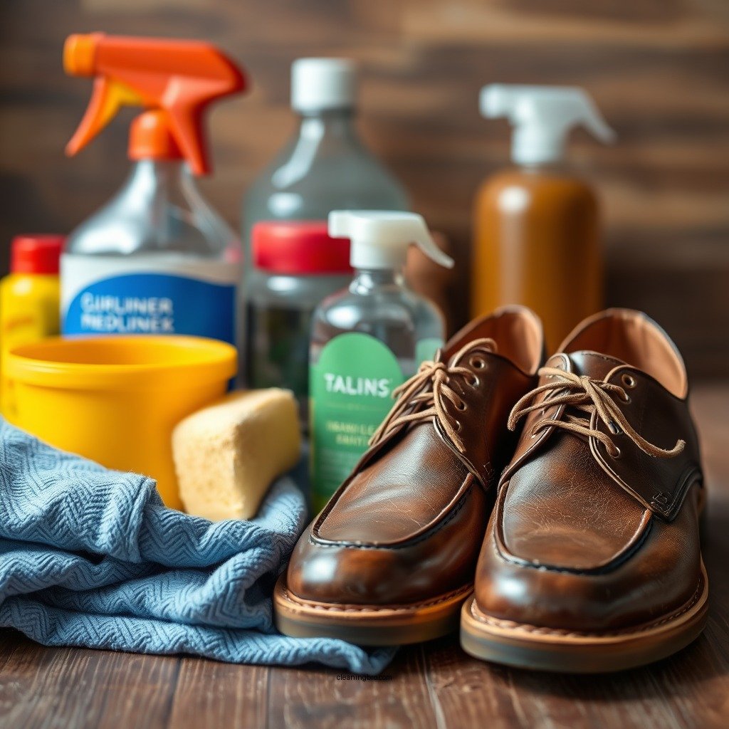 Gather Your Cleaning Supplies - how to clean leather soles of shoes