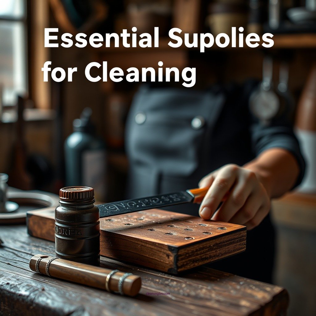 Essential Supplies for Cleaning - how to clean leather strop