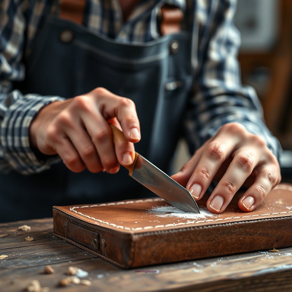 Step-by-Step Cleaning Process - how to clean leather strop