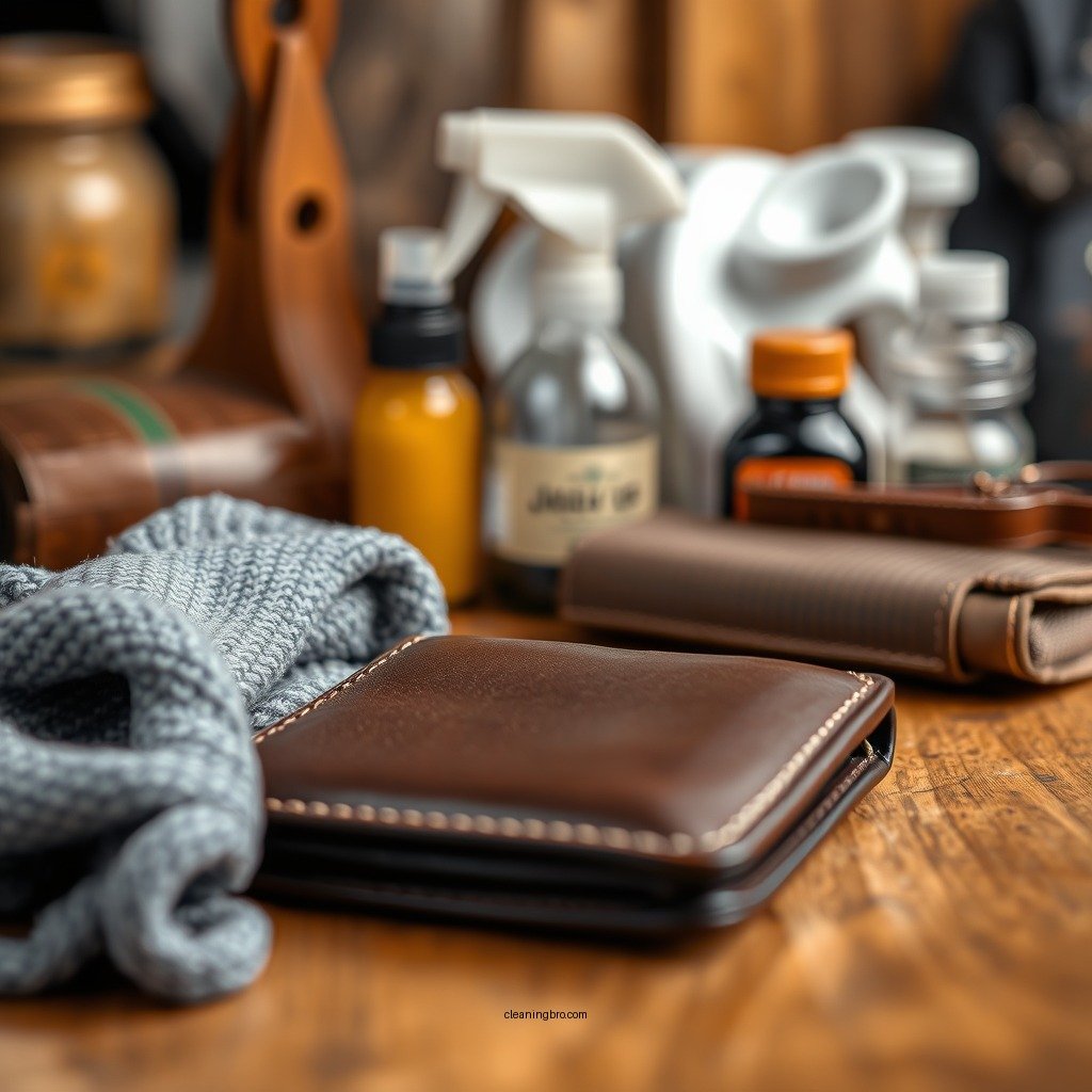 Essential Supplies for Cleaning - how to clean leather wallet