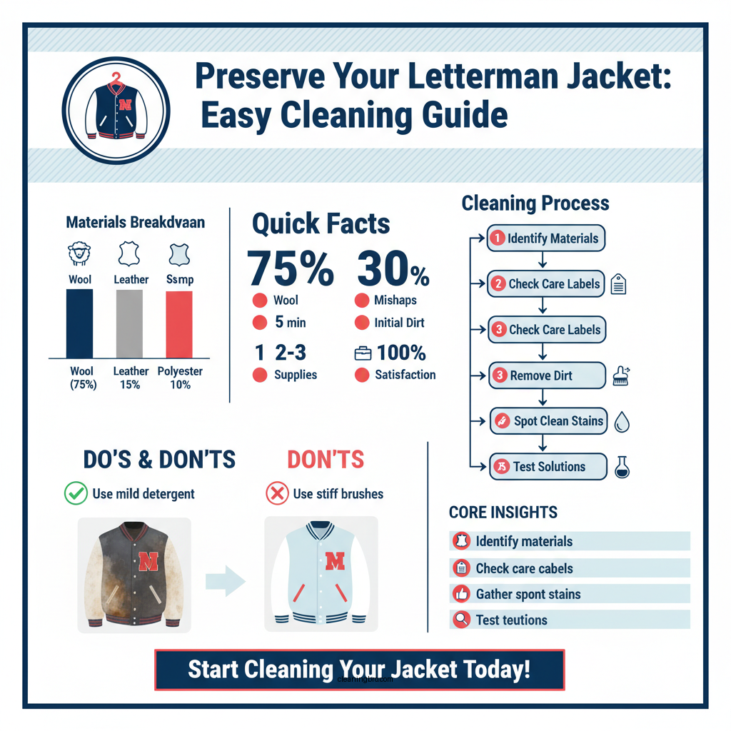 how to clean letterman jacket - Data Infographic and Statistics