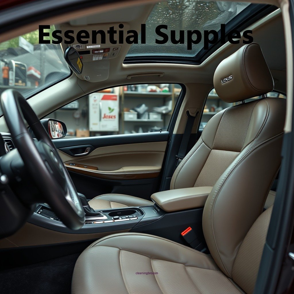 Essential Cleaning Supplies - how to clean lexus nuluxe seats