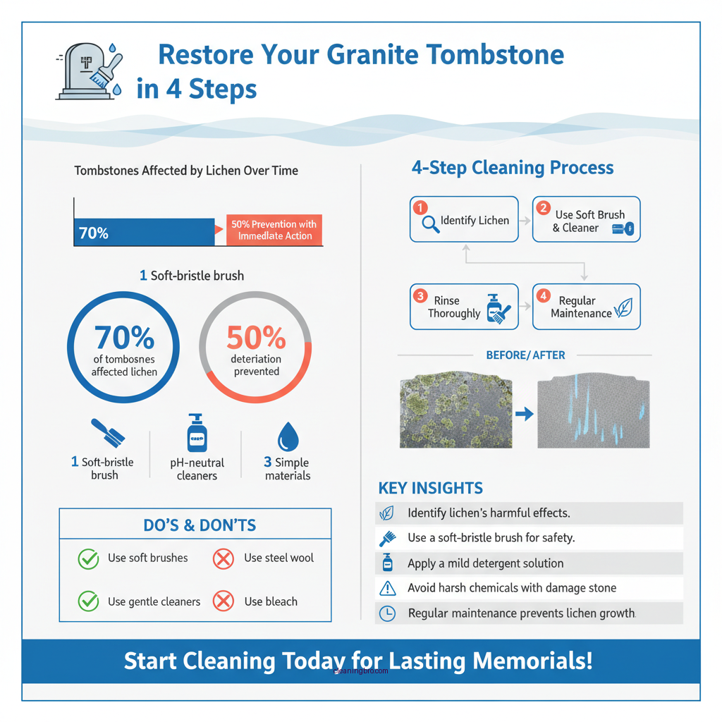 how to clean lichen off granite tombstones - Data Infographic and Statistics