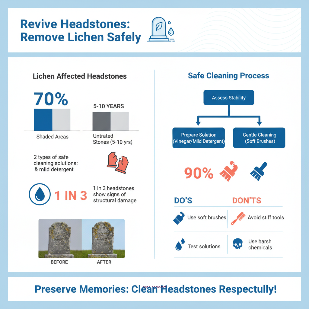 how to clean lichen off headstones - Data Infographic and Statistics