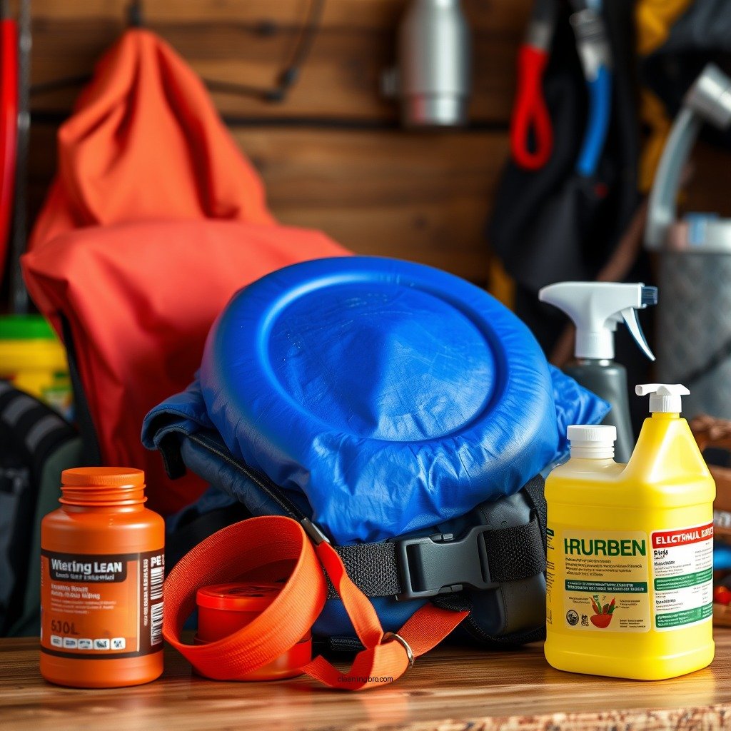 Essential Cleaning Supplies - how to clean life jackets with mold