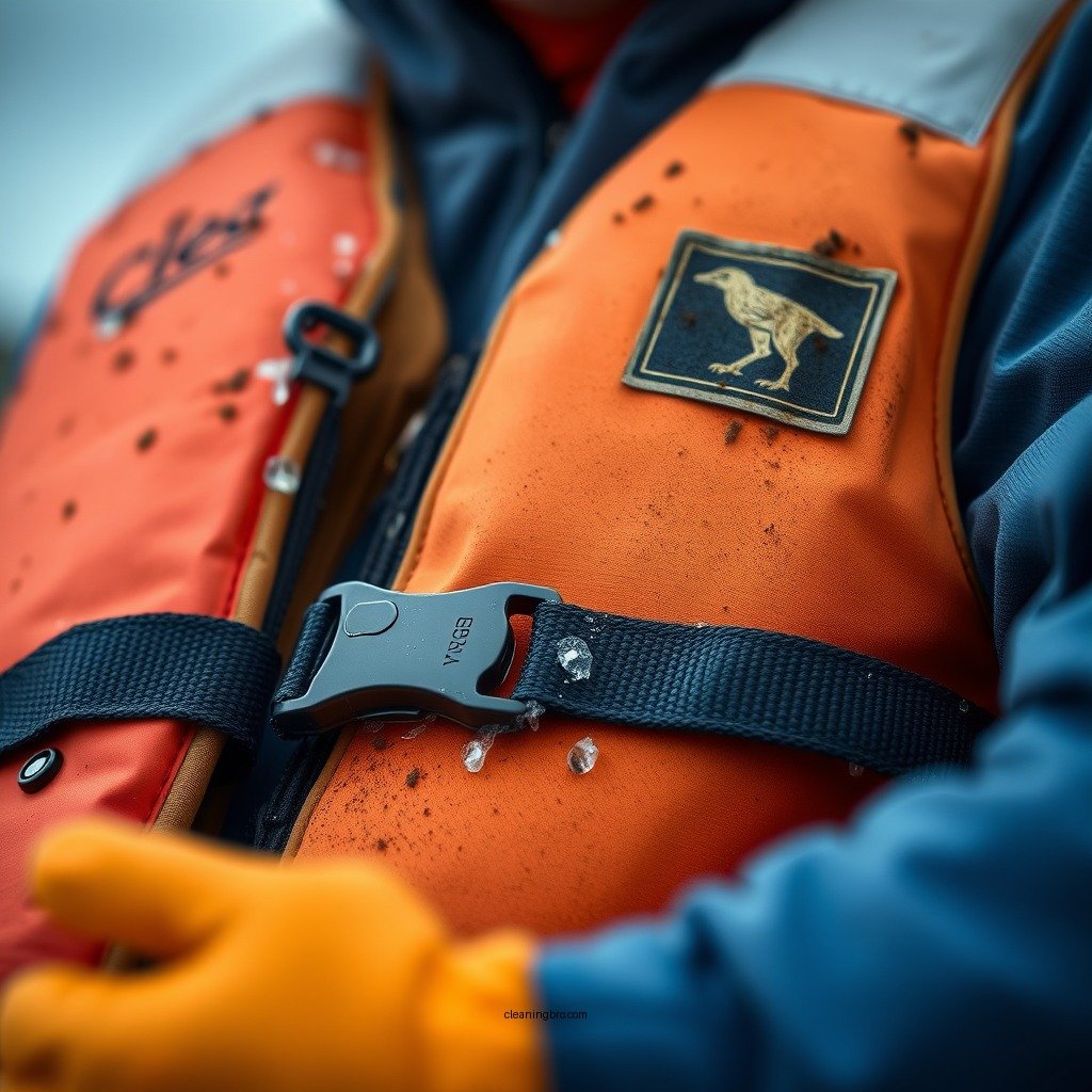 Step-by-Step Cleaning Process - how to clean life jackets with mold