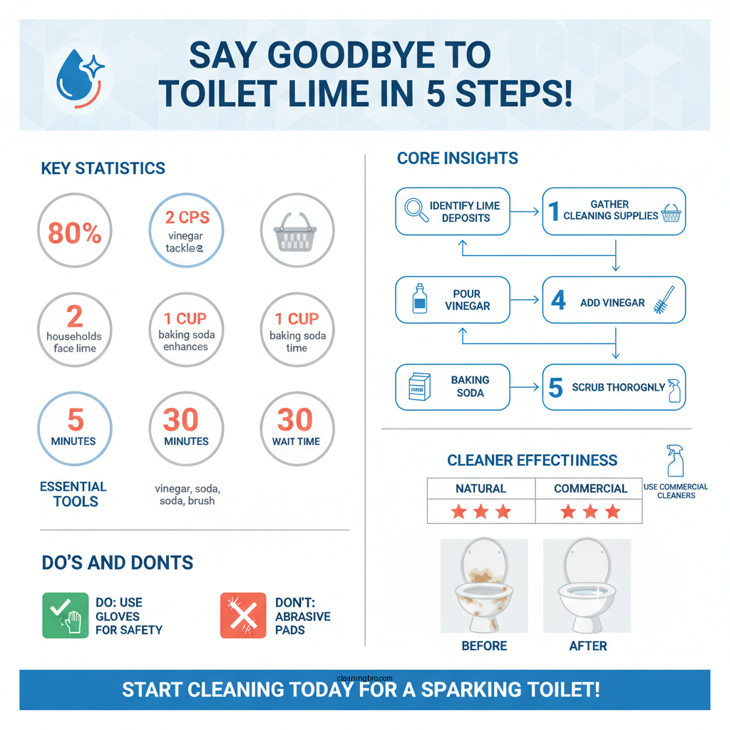 how to clean lime from toilet - Data Infographic and Statistics