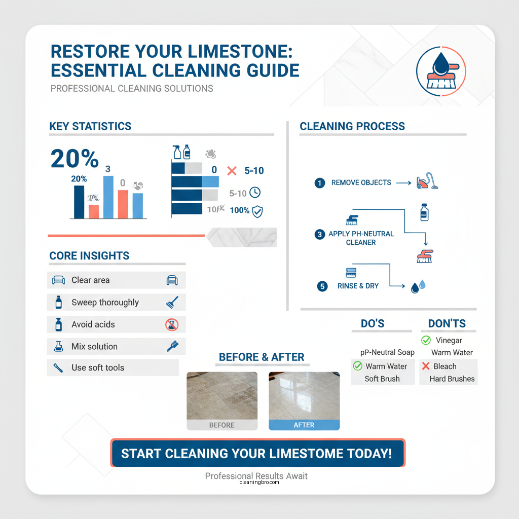 how to clean limestone - Data Infographic and Statistics