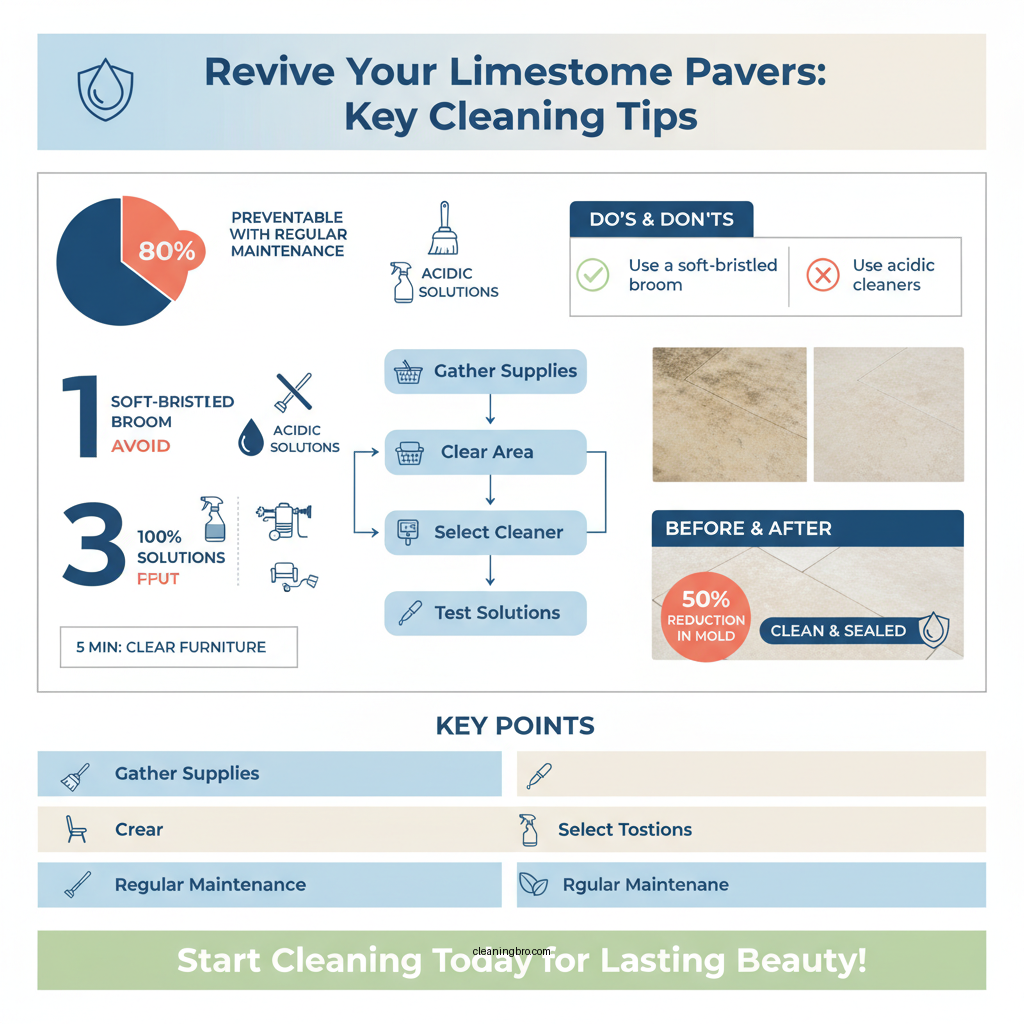 how to clean limestone pavers - Data Infographic and Statistics