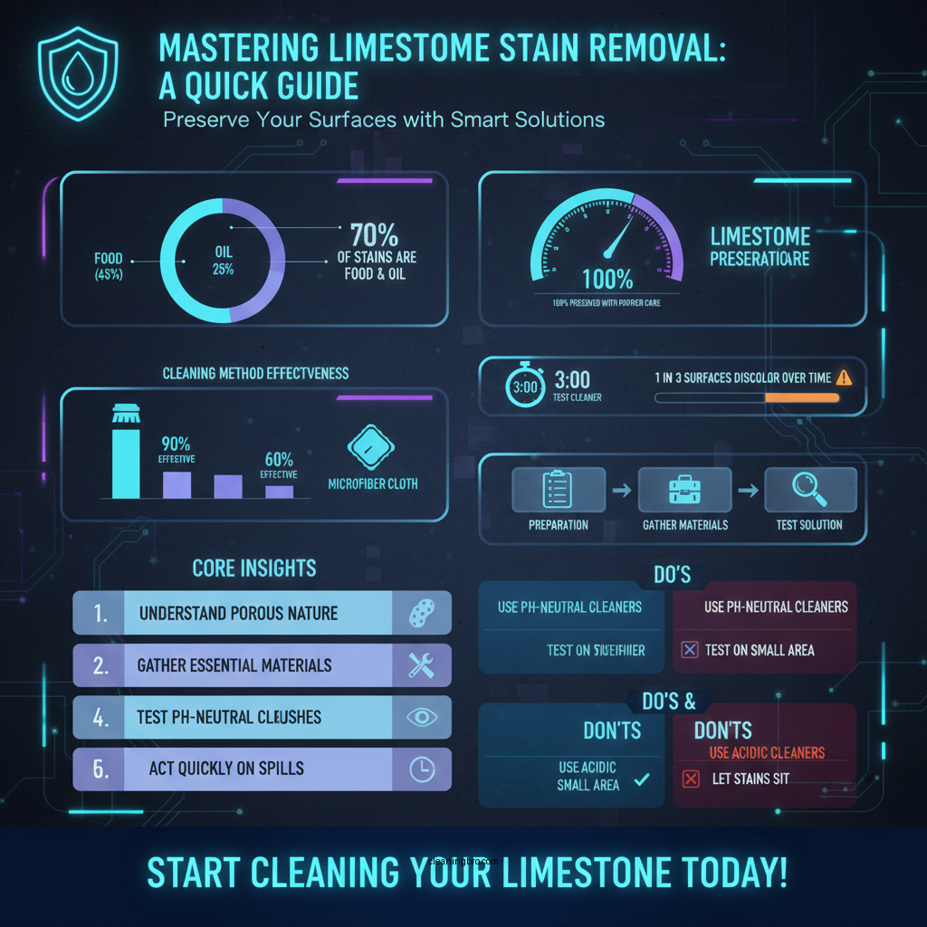how to clean limestone stains - Data Infographic and Statistics