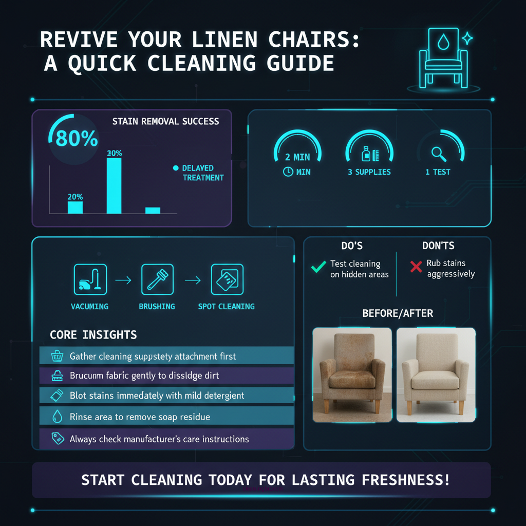 how to clean linen chairs - Data Infographic and Statistics
